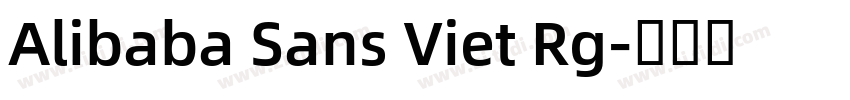 Alibaba Sans Viet Rg字体转换